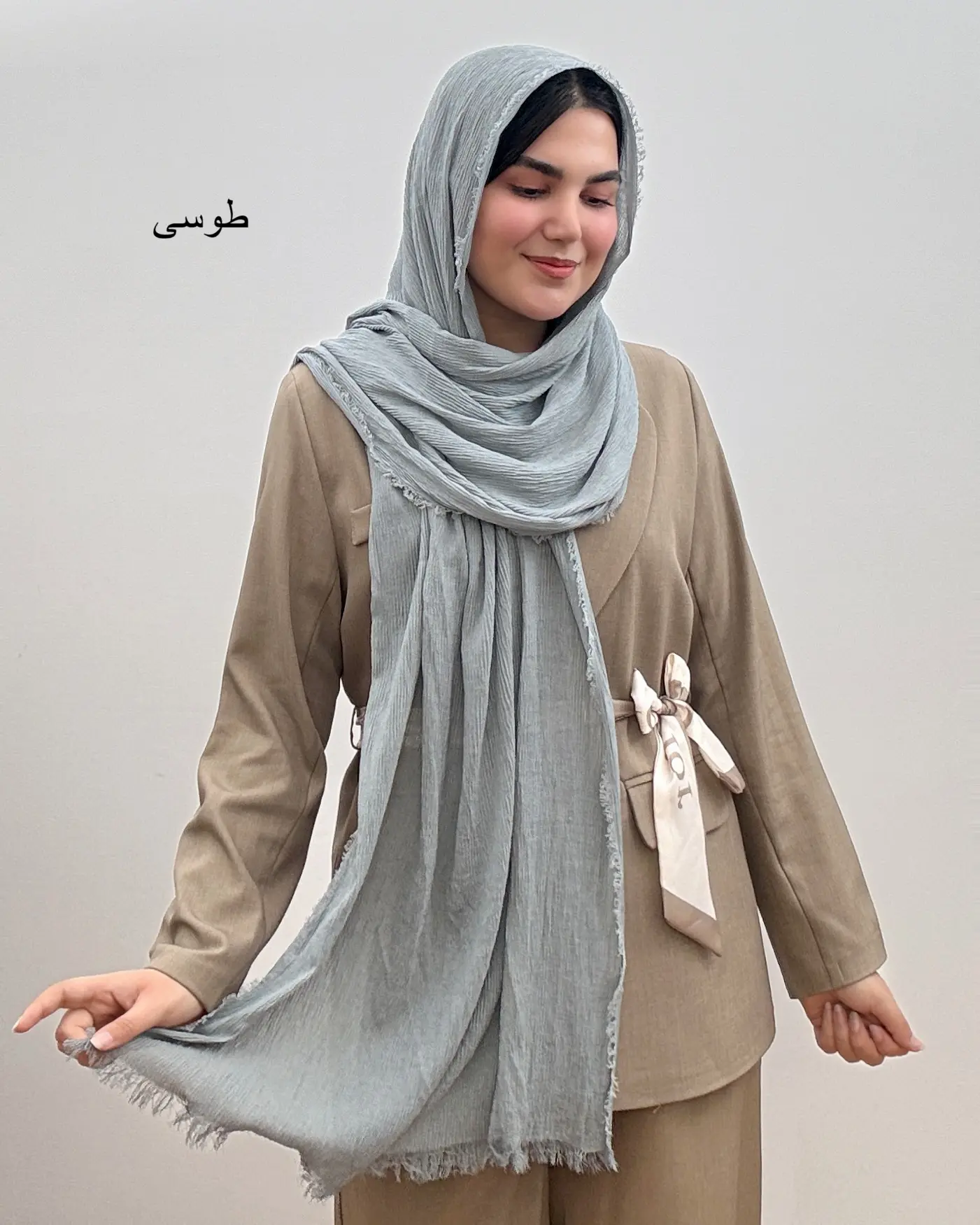 شال نخی دخترانه مدل آرکا